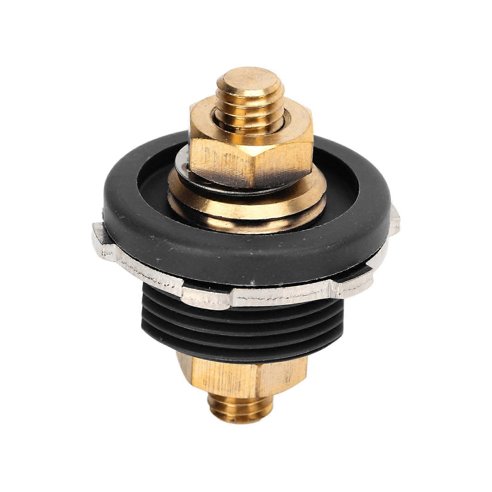 3/8" 250A Universal Zinc Alloy Brass Battery Terminal for Car RV Boat Yacht Black