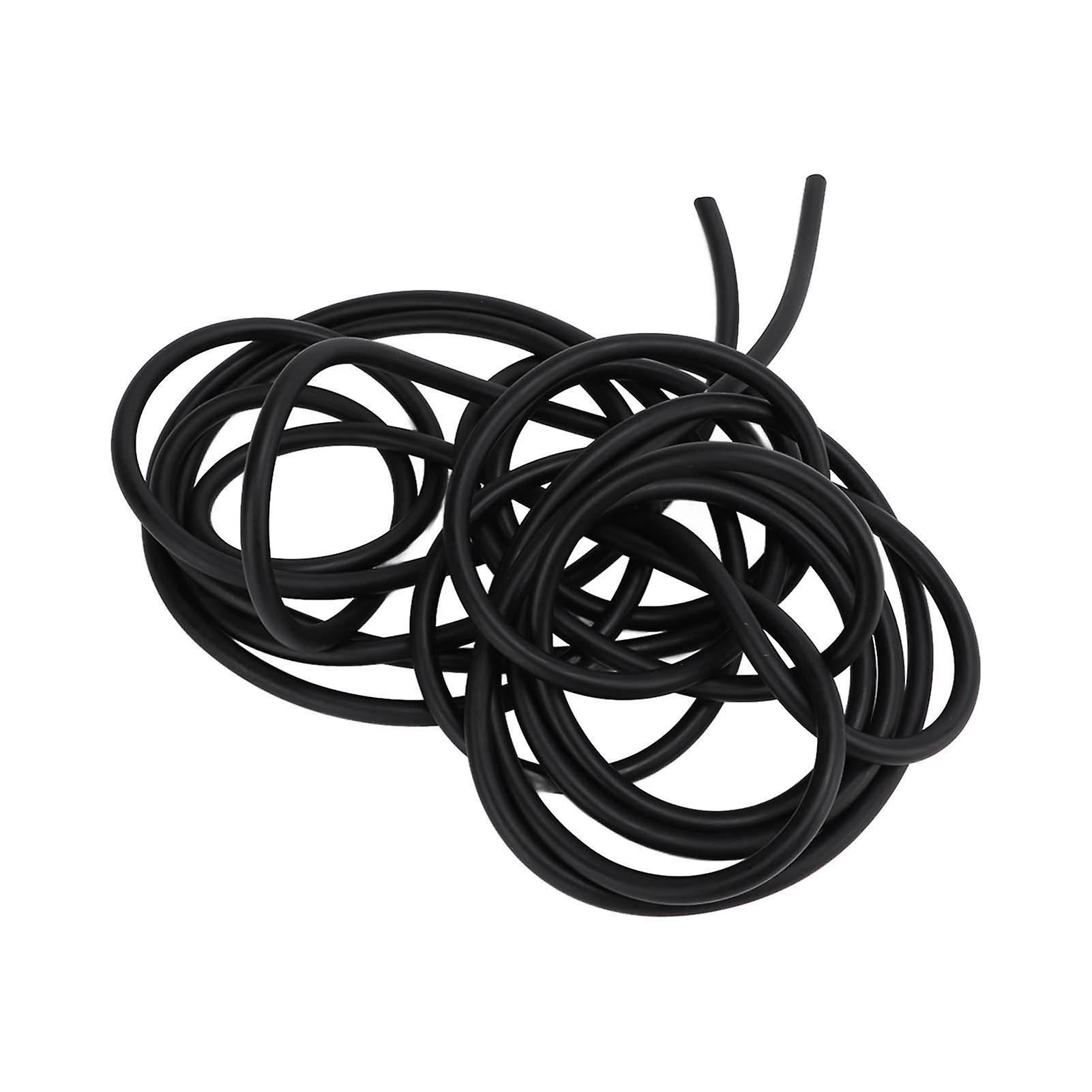 Q4070 5M Natural Latex Rubber Tube Stretch Elastic Tube Outdoor Stretch Elastic Latex TubeBlack