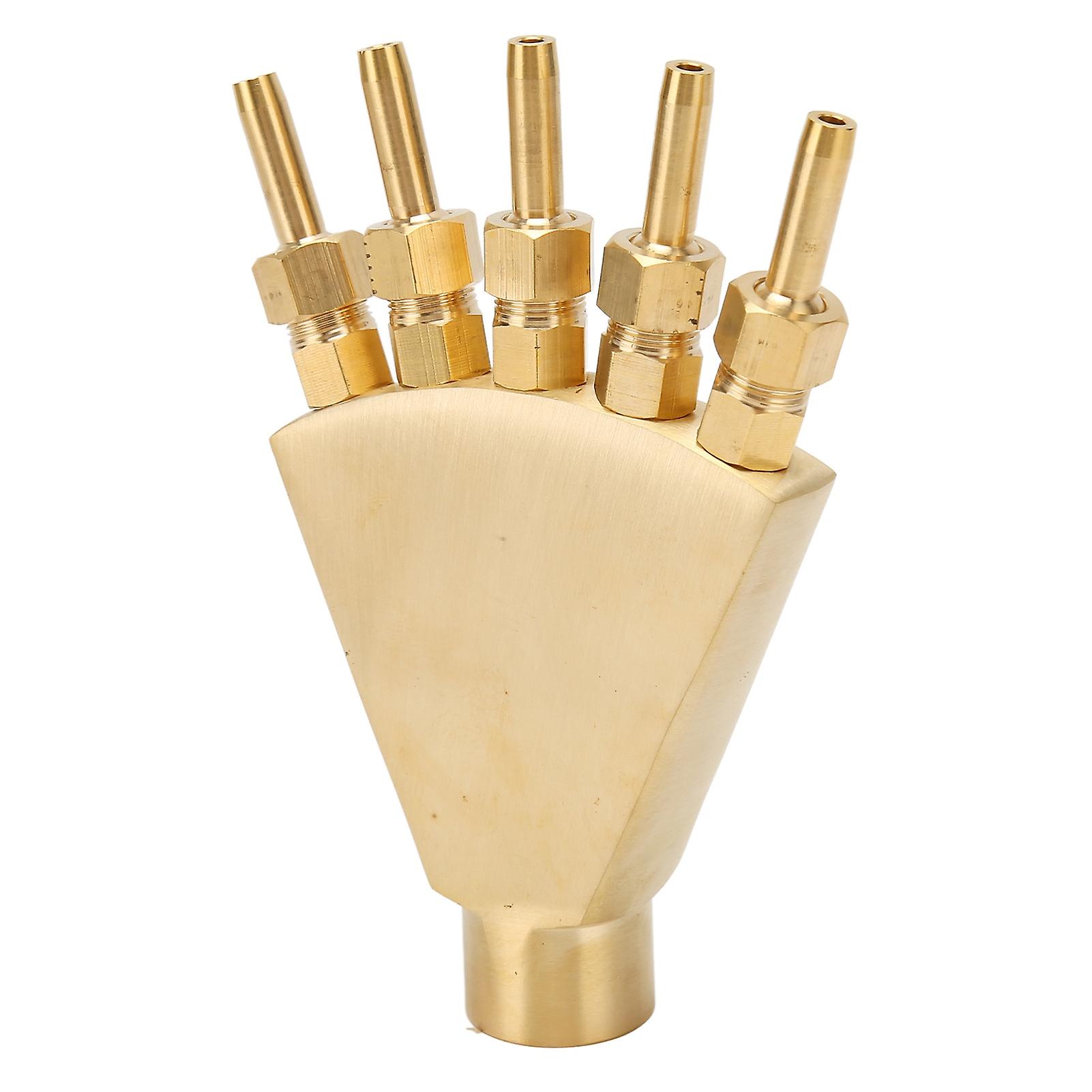 Touch Phoenix Tail Fountain Nozzle Adjustable Phoenix Tail Scattering Fountain Nozzle All Copper Phoenix Tail Fountain Nozzle Sprinkler G3/4 Inch Gard