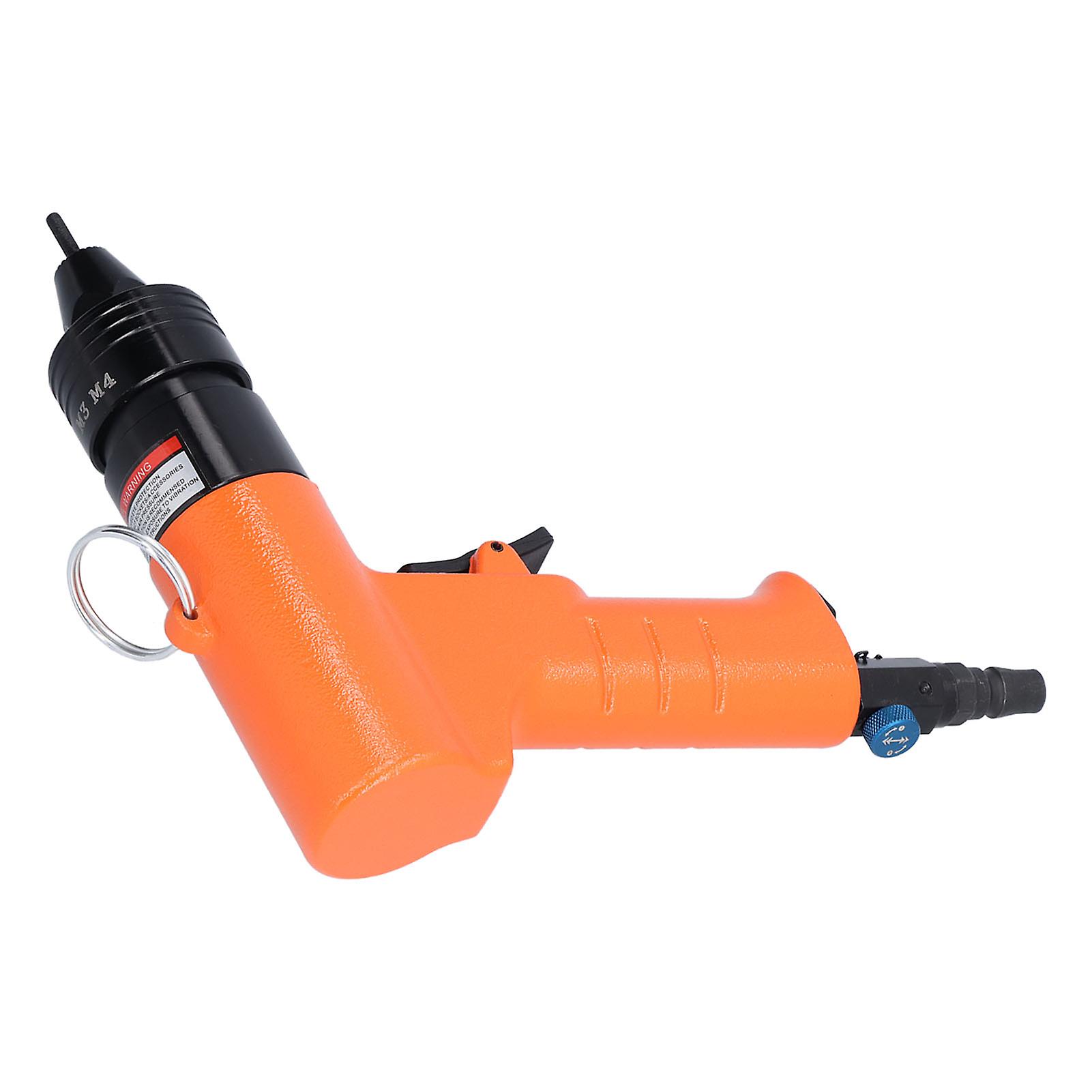 Pneumatic Rivet Nut Gun Pull Riveting Automatic Air Riveter Tool M3/M4 KV‑7801F JP Interface