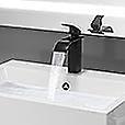 Faucet - natural curved black short model