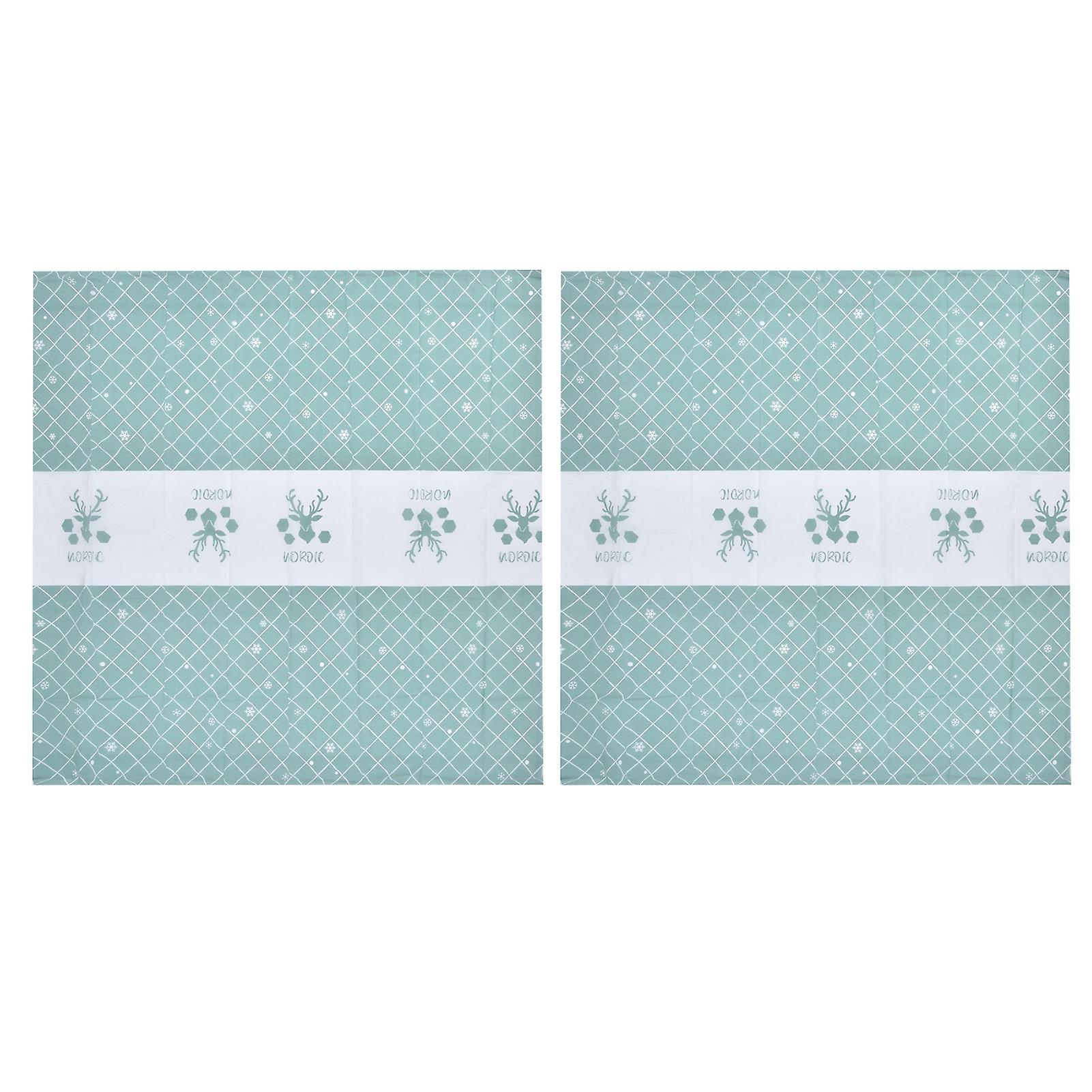 2Pcs Table Cloth PVC Table Cover Waterproof and Oilproof Easy to Clean Convenient for Dinner