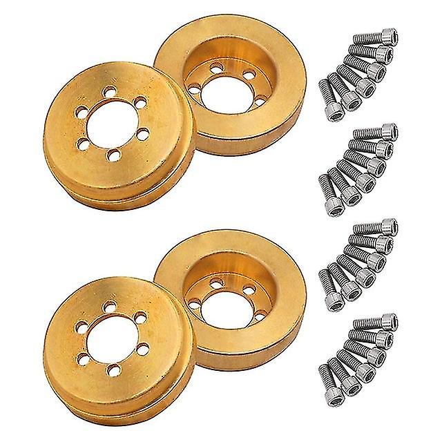 4 Stück internes Radgewicht Block für 1/10 RC Crawler Auto 1,9 Zoll / 2,2 Zoll Beadlock Radfelgen Balance Upgrade Teile