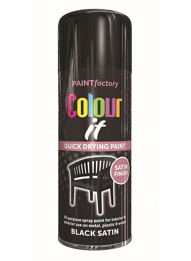 PF Colour IT Spray Satin Black 400ml