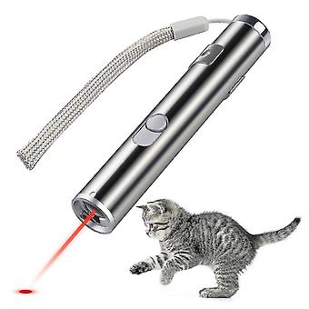 Usb Rechargeable Pet Toys Cat Training Laser Pointer With Led Flashlight