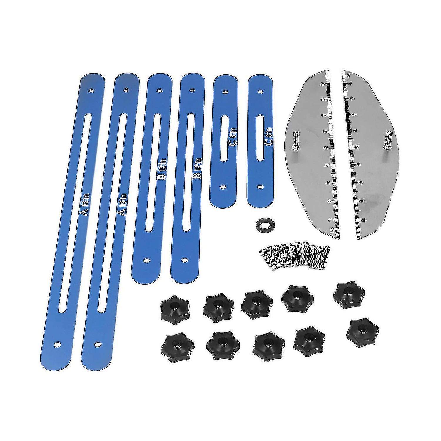 Stair Tread Measurement Panel Tool Rack Marking Clamp 1160 Inch Measuring Riser Rack Drywall Blue