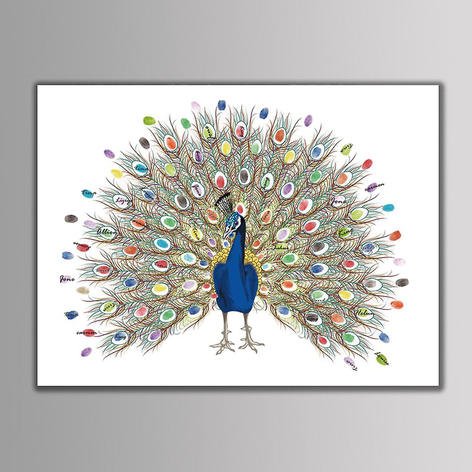 - Personalized Fingerprint/Thumbprint Tree (6# Peacock Ink)