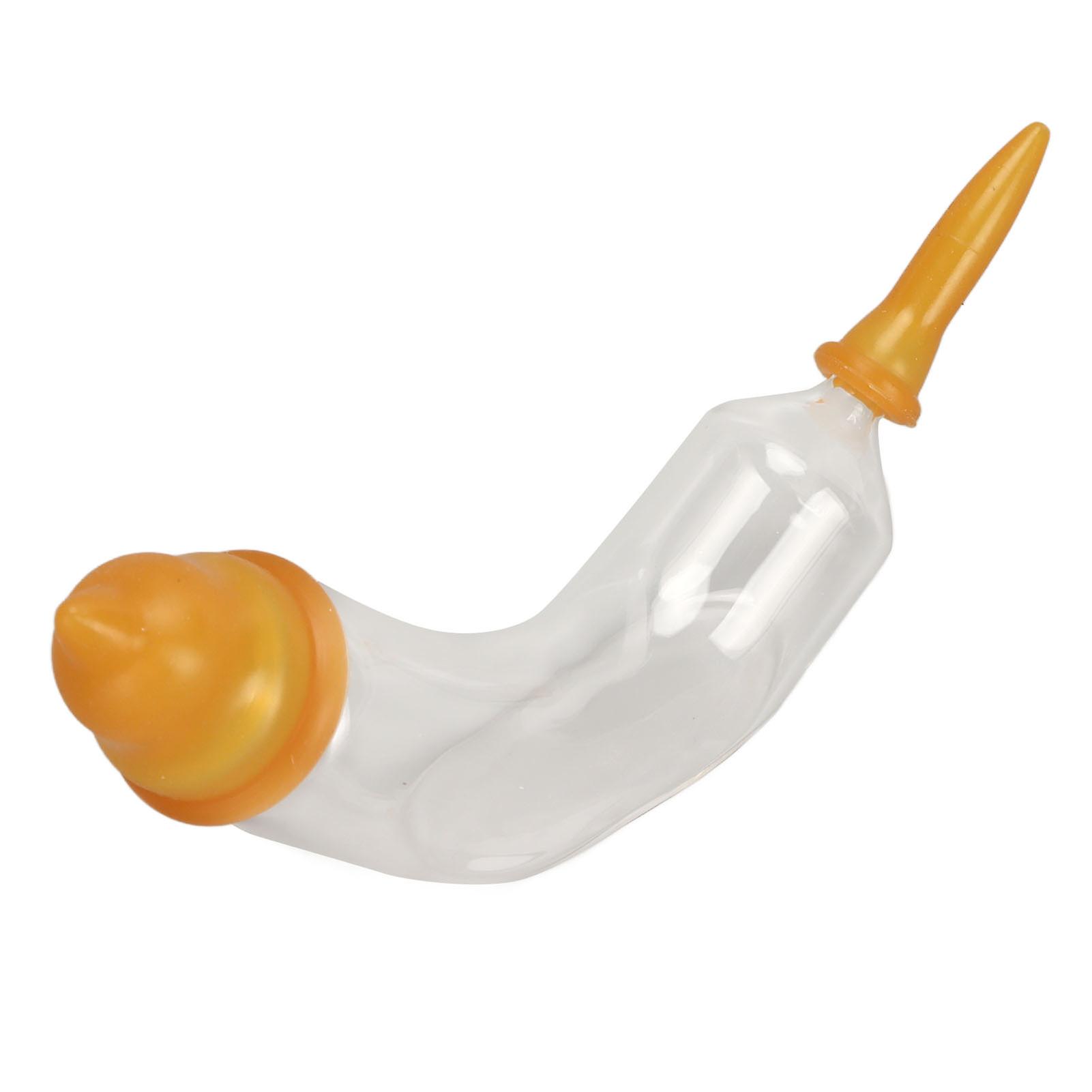 Pet Milk Matningsflaska Glas 10ml Justerbar båge 14cm Längd