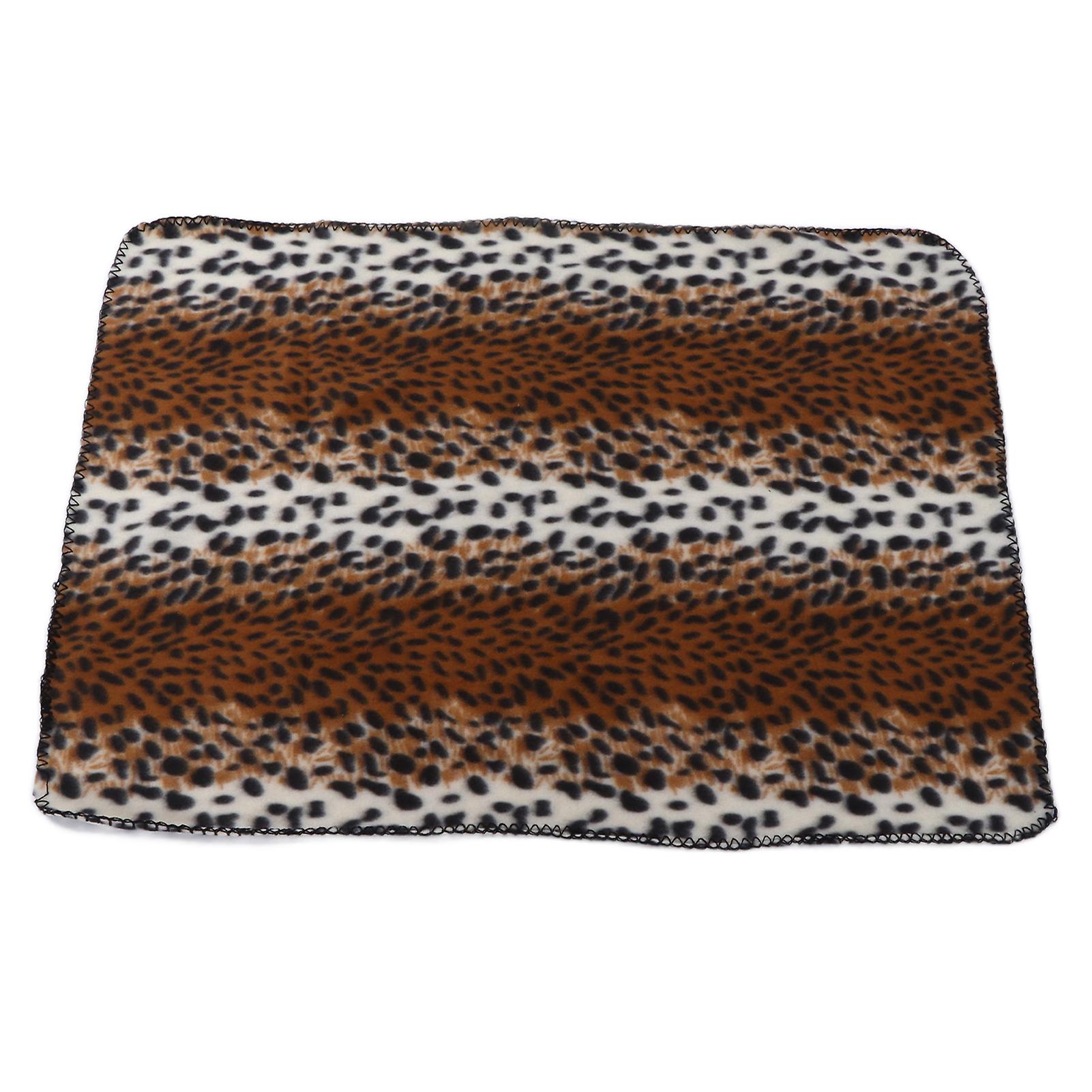 Dog Blanket Soft Plush Machine Washable Plush Pet Blanket for Small Pets Dogs CatsLeopard Print S