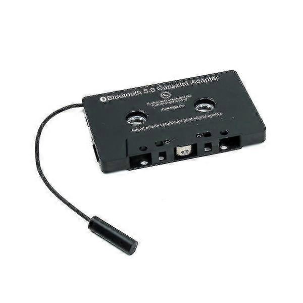 Car Cassette Player, Bluetooth 5.0, Cassette to Aux Adapter, MP3 Cassette Player, with Call Function, Black