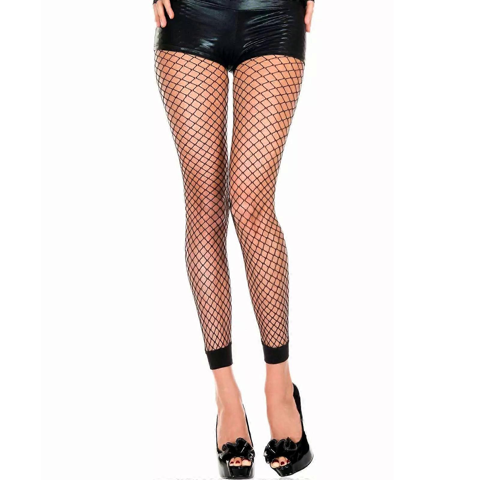  أجوف خارج جوارب طويلة مثير أسود المرأة أزياء الجوارب شبكة صيد السمك جوارب النادي