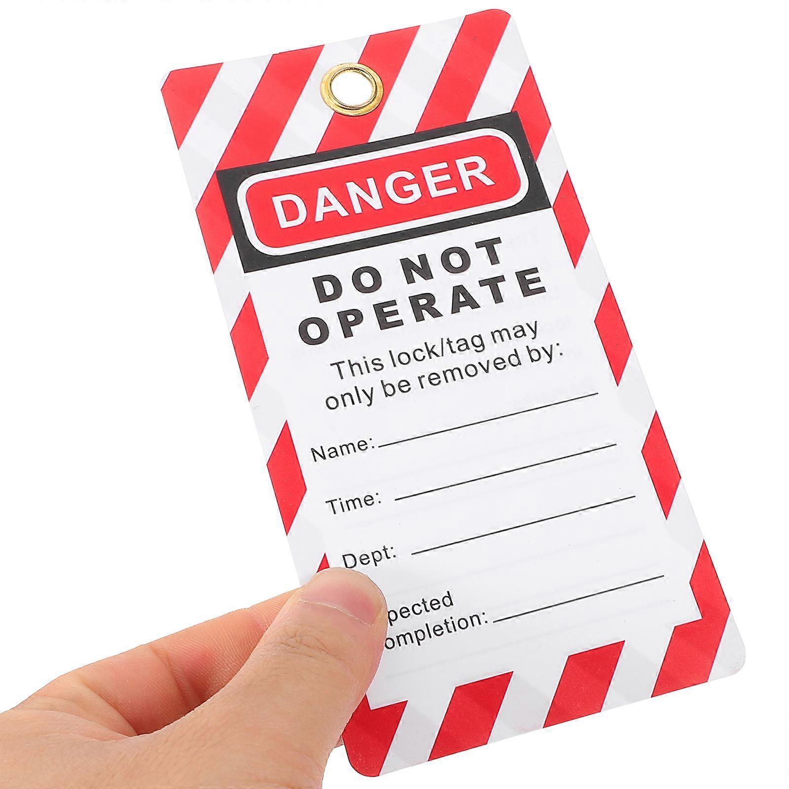 10pcs Lockout Tags Danger Do Not Operate Warning Tags Lockout Tagout ...