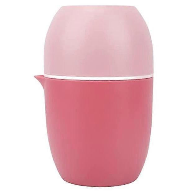 Storcator manual de citrice cu design unic in forma de lamaie Doua moduri de utilizare pentru diferite fructe (roz) 15*10cm