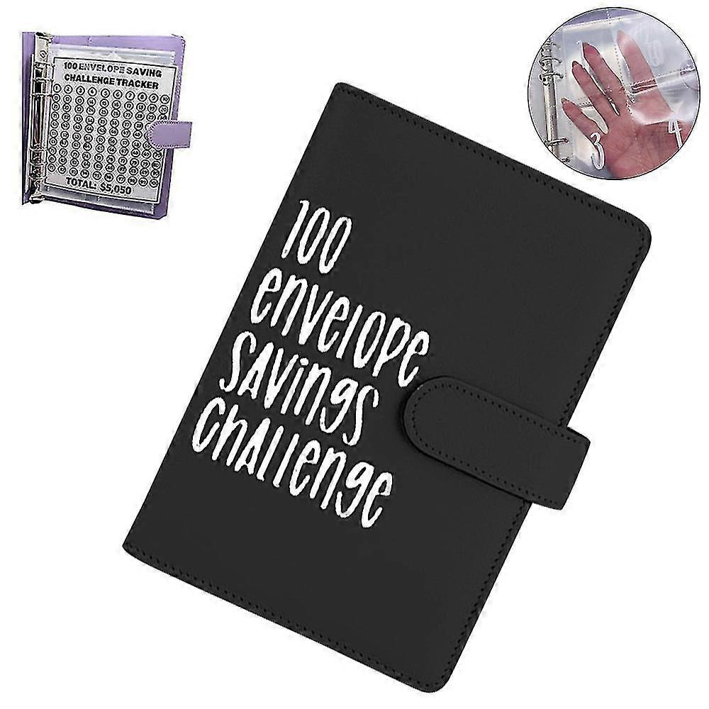 100 Envelope Challenge Binder, Cash Binder With Envelope, Saving Challenge Binder, Money Saving Envelope For School, Home, Office