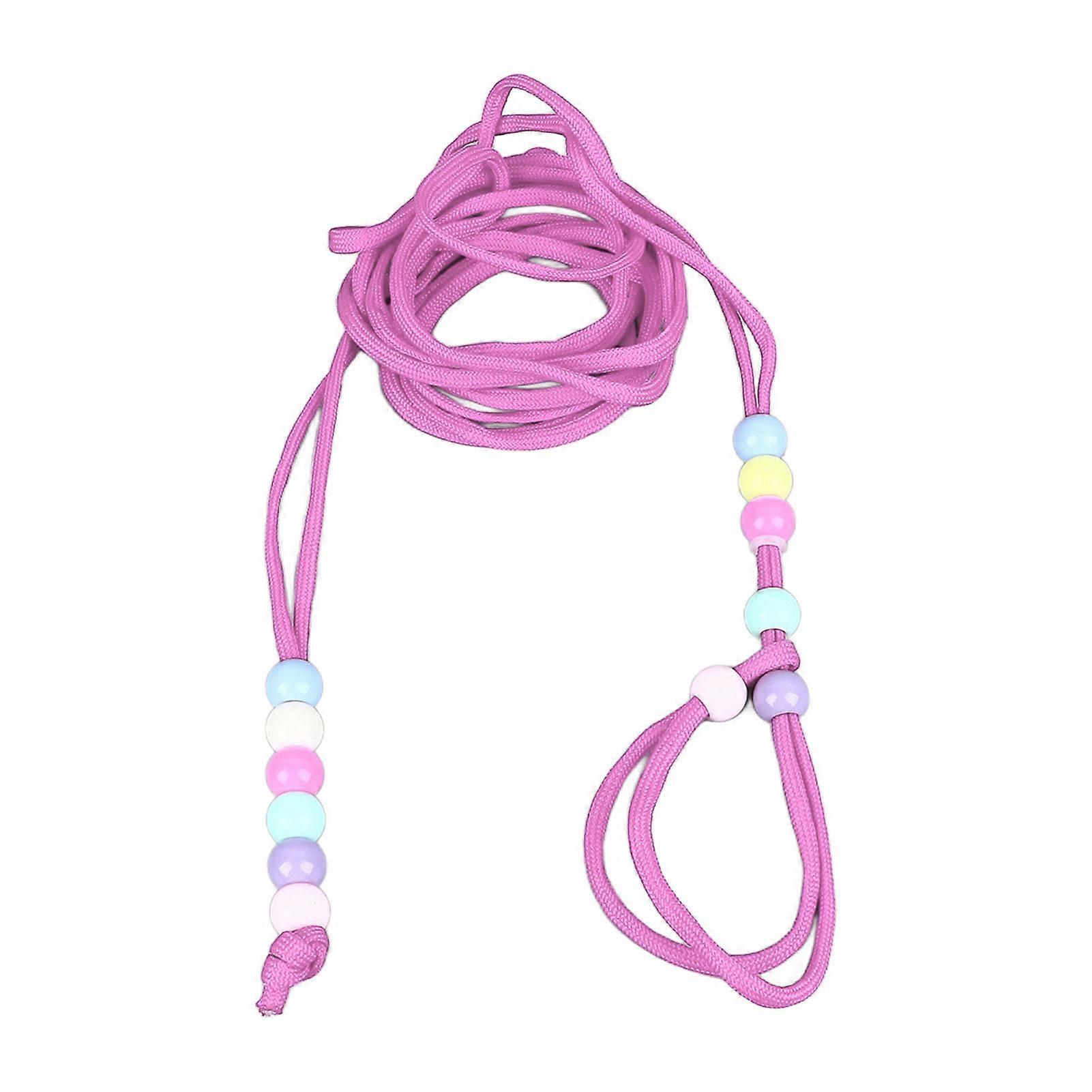 Lizard Traction Rope Comfortable Durable Safety Protection Adjustable Reptile Leash for Bearded Dragon Hamster Small Animal Pink