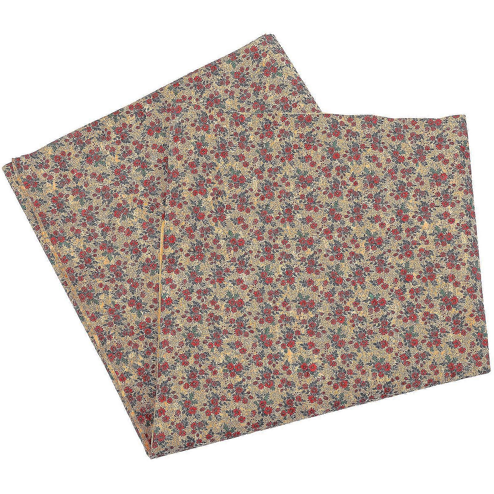 1 Sheet Flower Printed Leather Supple Leather Material Leather Sheet Craft Leather Patch