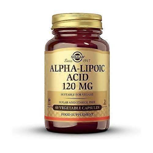 Alpha Lipoic Acid 60 vegetable capsules (120mg)
