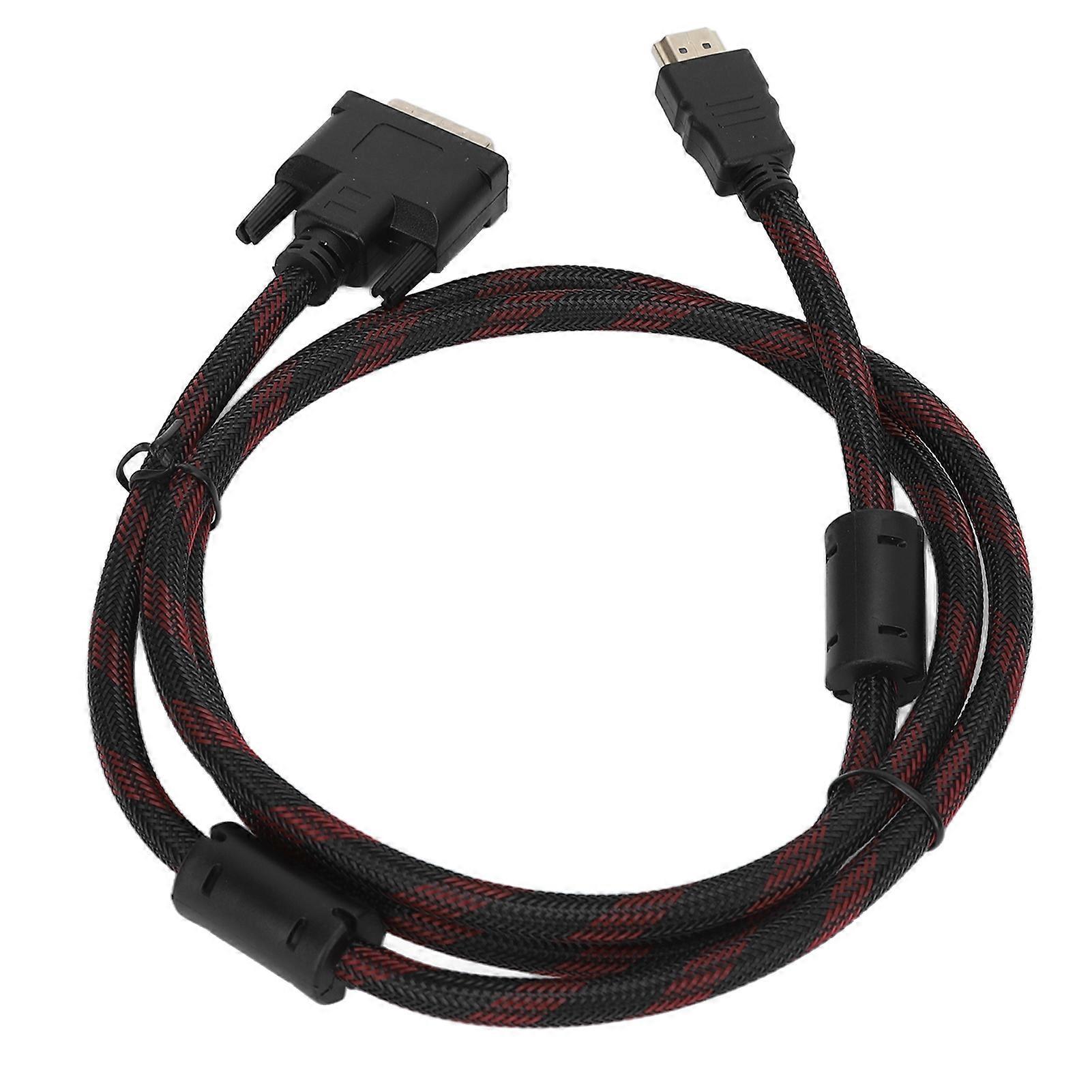 HD Multimedia Interface to DVI Cable DVI 24+1 to HD Multimedia Interface Cable for Raspberry Pi 1.4m/4.6ft
