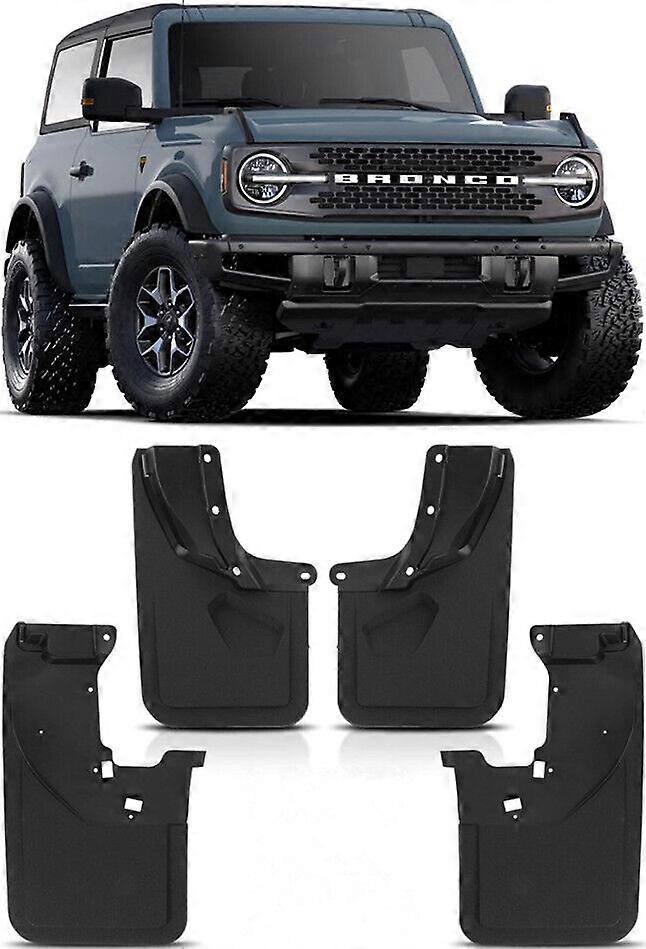 Oryginalne przednie i tylne formowane osłony przeciwbryzgowe Chlapacze do Forda Bronco 2021-2024