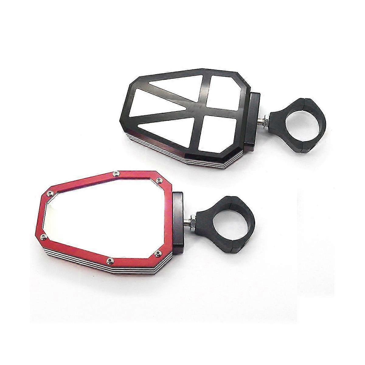 Beach Mirror Motorcycle Reflector 1.75/2 Universal For Atv/utv Mirrors Red