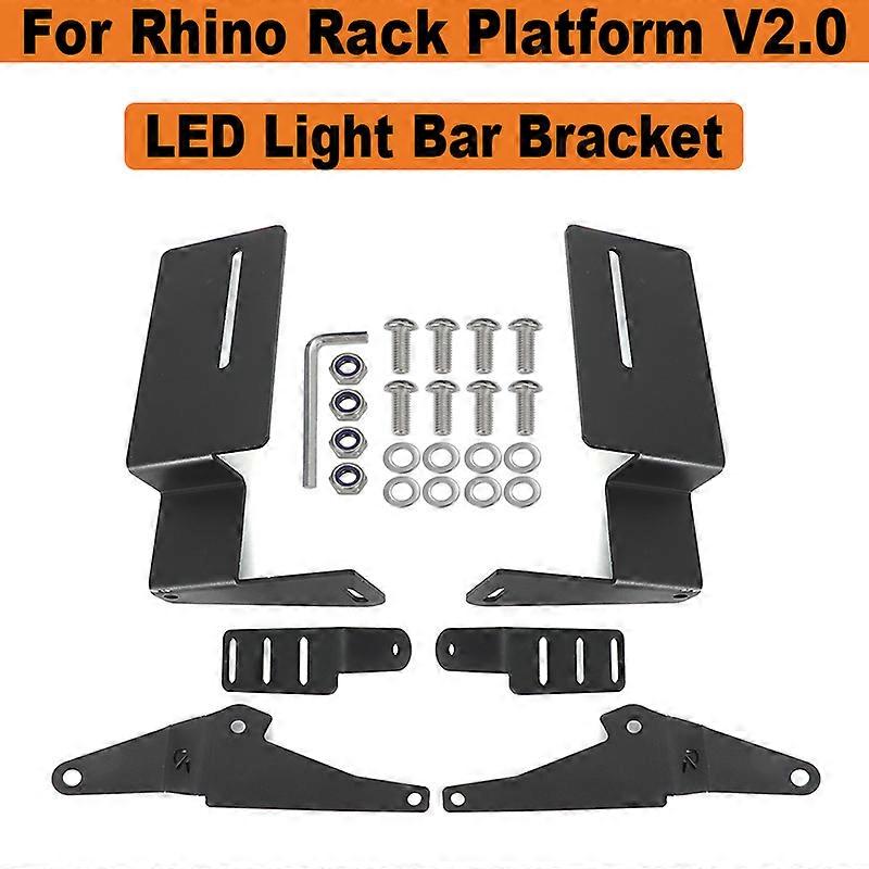 LED Light Bar Bracket To Suit For Rhino Rack Platform V20