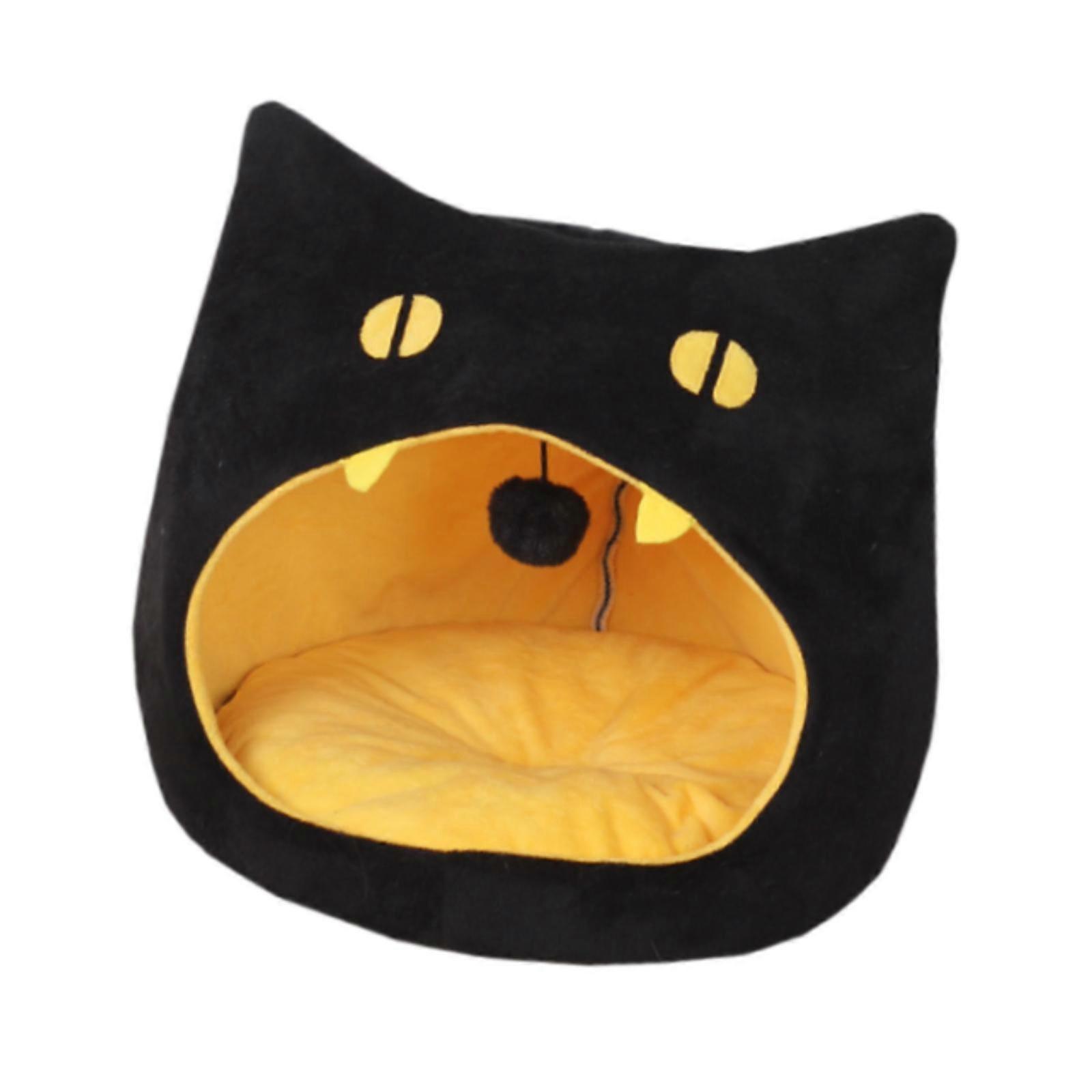 Semi Closed Cat Nest Soft Practical Unique Cat Pet Bed for Hamster Puppy Dog 32cmx32cmx32cm
