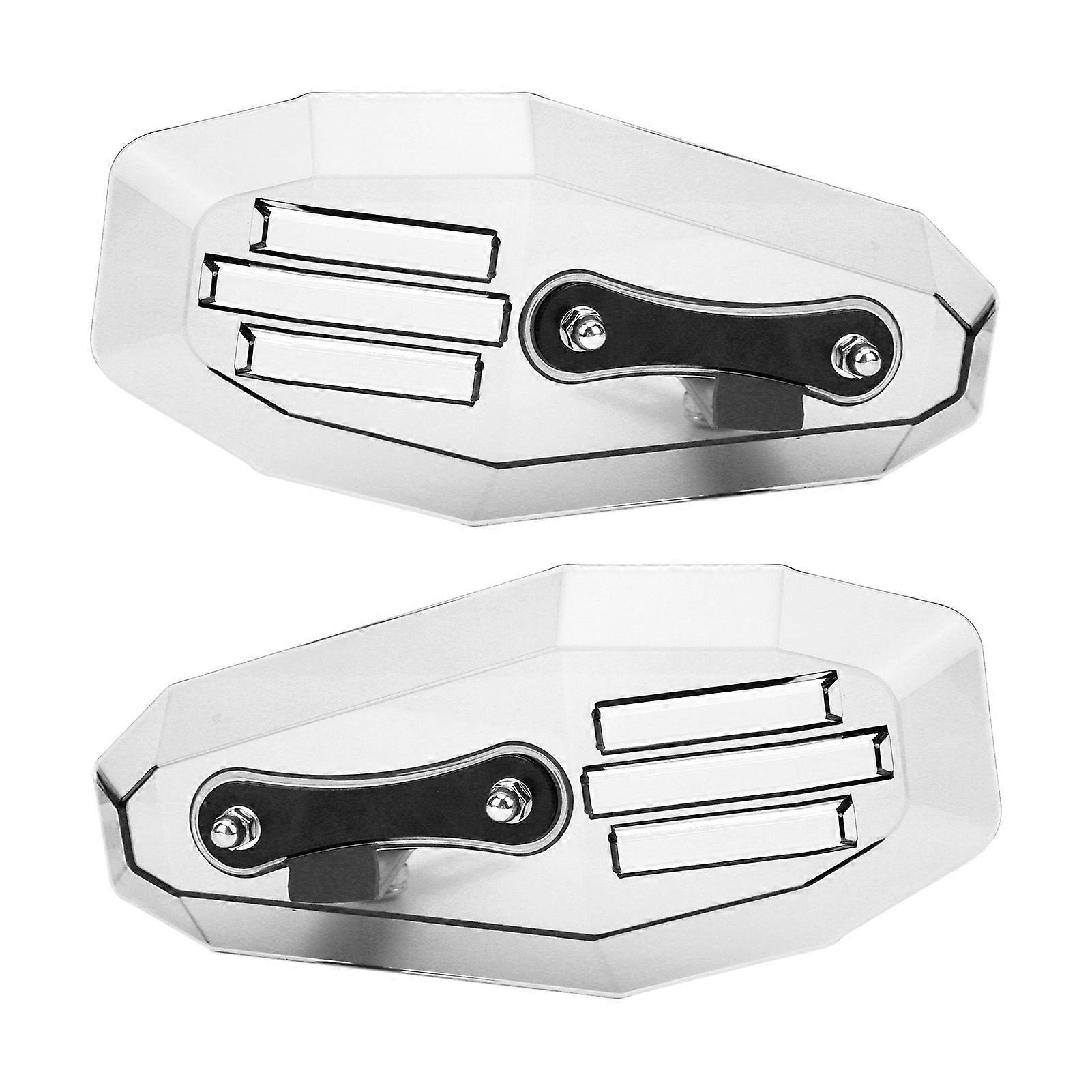 2PCS Motorcycle Hand Guard Protective Universal Polycarbonate Motorbike AccessoryTransparent