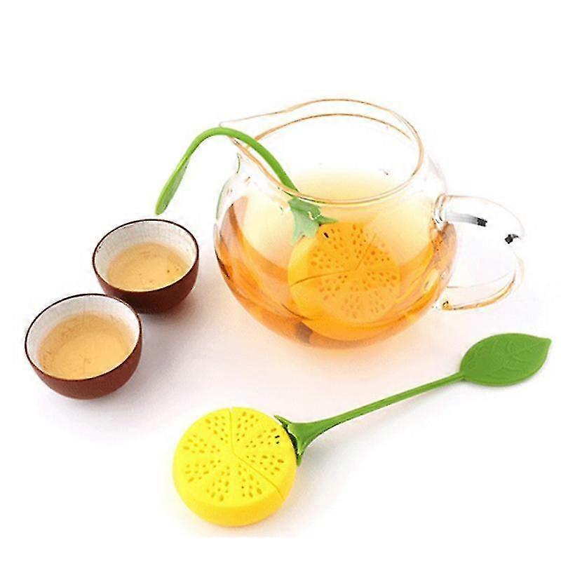 Tea Infuser Lemon Shape Loose Tea-leaf Infuser Strainer For Tea Pot For You Brew Teas Infusers Food-grade Silicone Sieve Filter