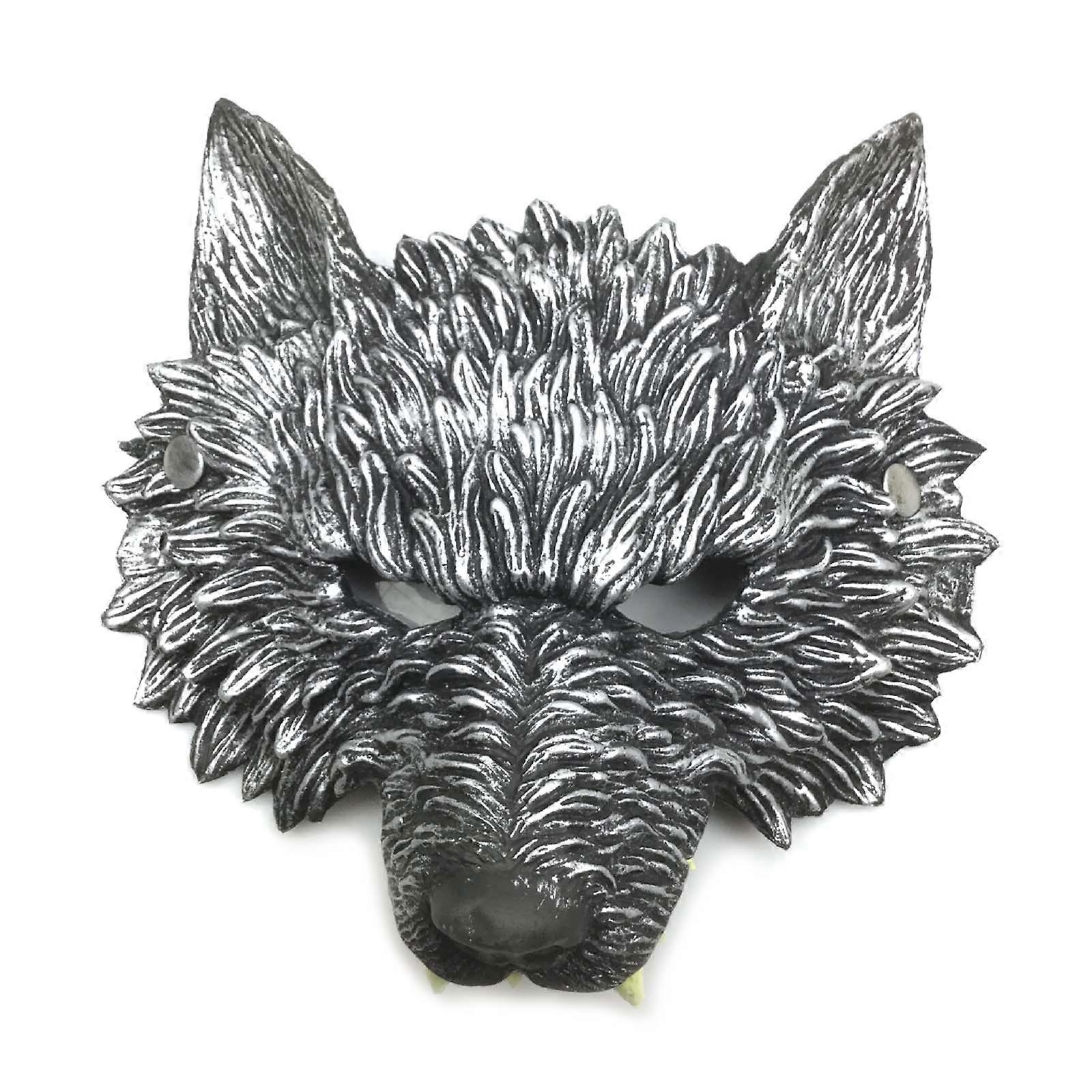 Korkunç Kurt Maskesi Cadılar Bayramı Giydirme Maskesi Kadınlar Erkekler için Maskeli Balo Partisi Sahne