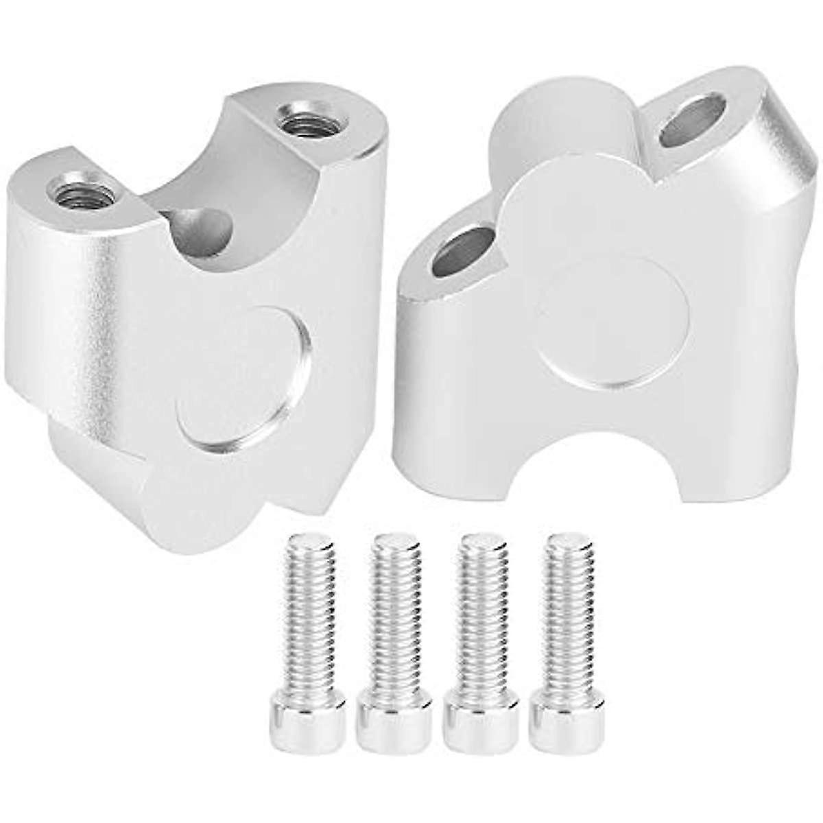 Handle Bar Riser  22mm Universal Motorcycle Handle Bar Riser Handlebar risers riser 22mm motorcycle Clamp Back Move Mount Adapter(Chrome)