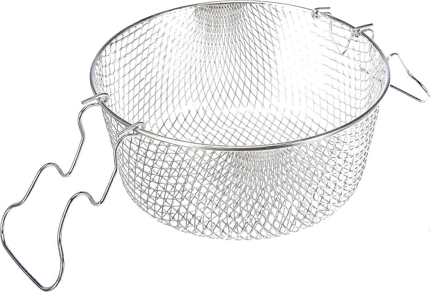Basket with Silver Metal Handles 18 cm