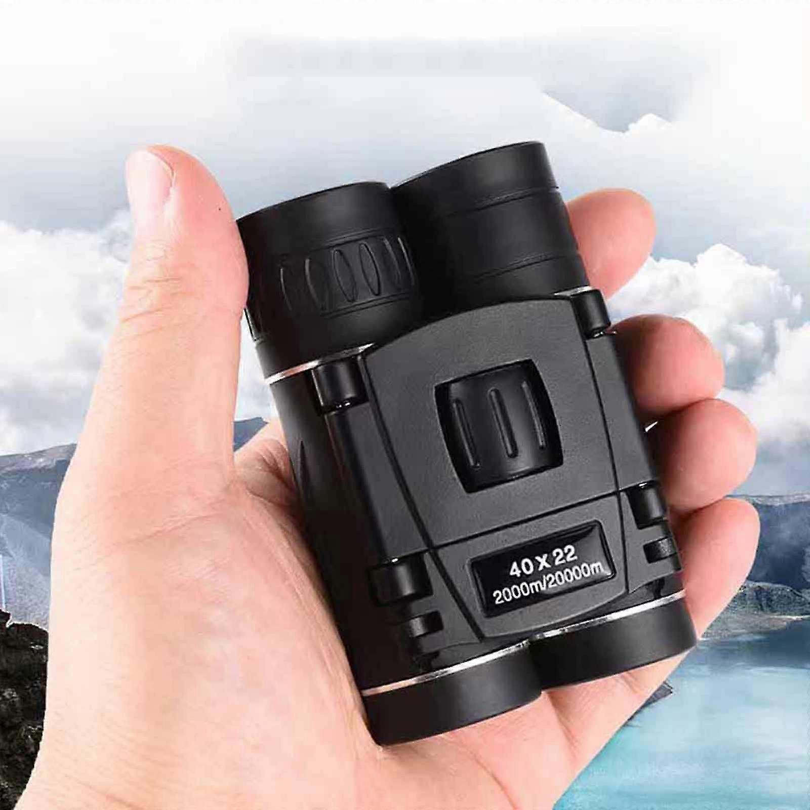 Binoculars 40X22 Zoom Binoculars,High Definition Low- Night Vision Travel Folding Telescope,Travel Folding Telescope With Phone Clip,for Watching Outd