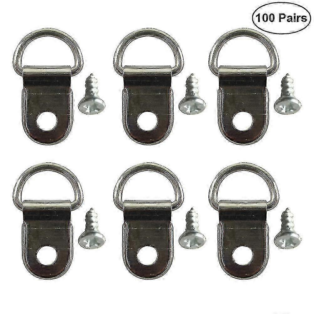 100 Pcs Cadre d’image Cintre Image D Anneaux Triangle D Anneau Cintres Triangle D Anneau D Anneau Cintres