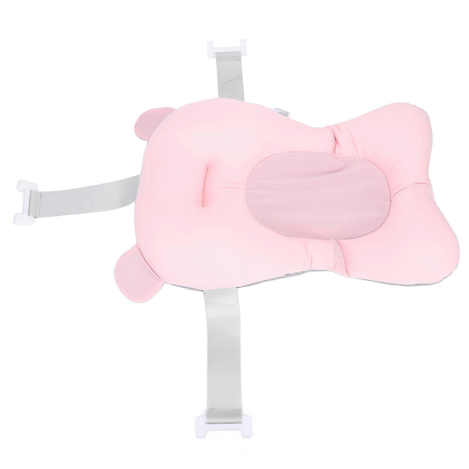 Baby Bath Cushion Pad 3 Points Support Floating Mat Slipless Mesh Seat Shower Bath Tub Pad For Newborn Infant Pink