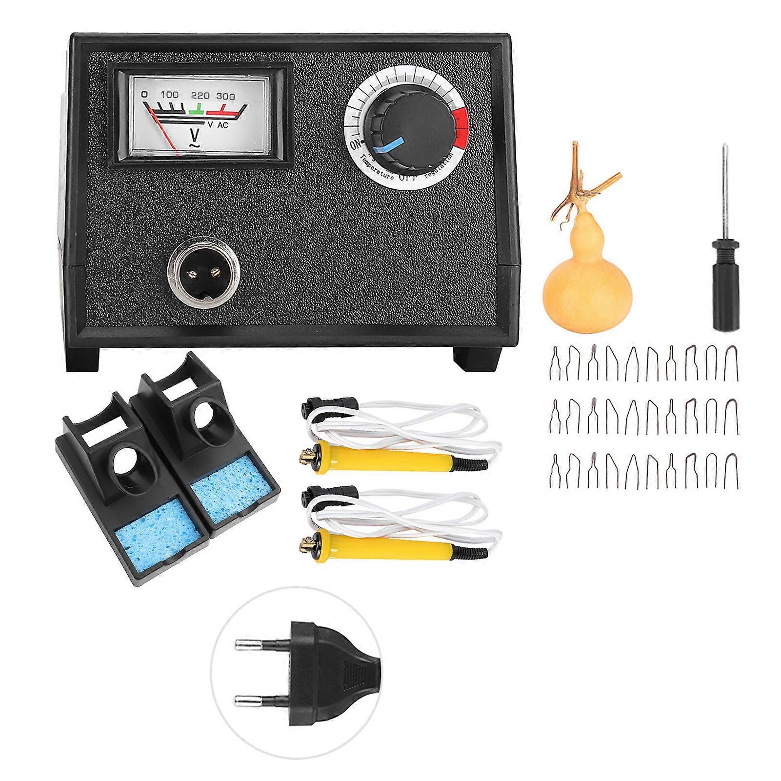 Kit d'outils de pyrogravure, thermostat professionnel, stylo électrique (prise UE 220 V)