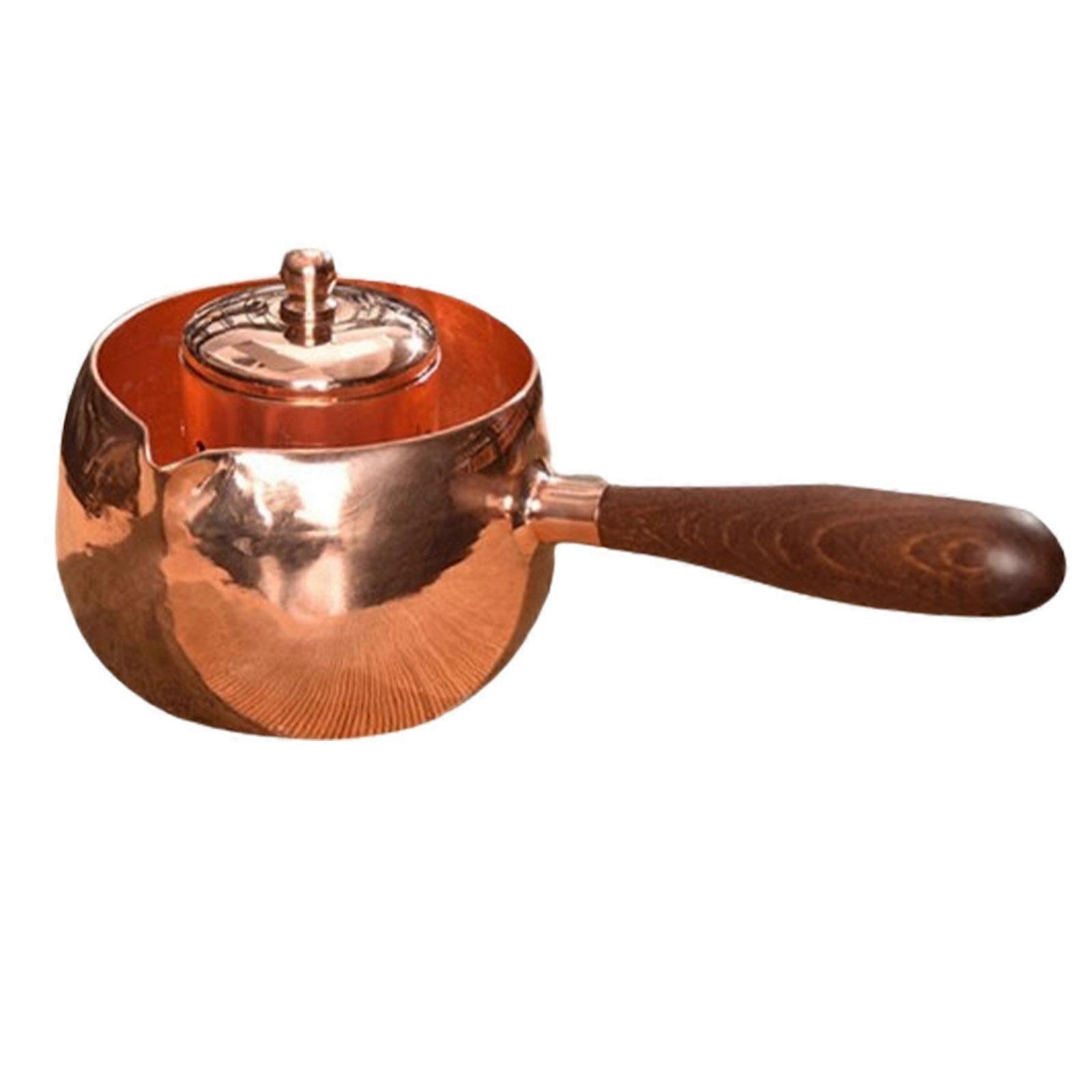 Koppar Tekanna Robust Lätt Bärande Kung Fu Tekanna För Vandring Kontor Kök C