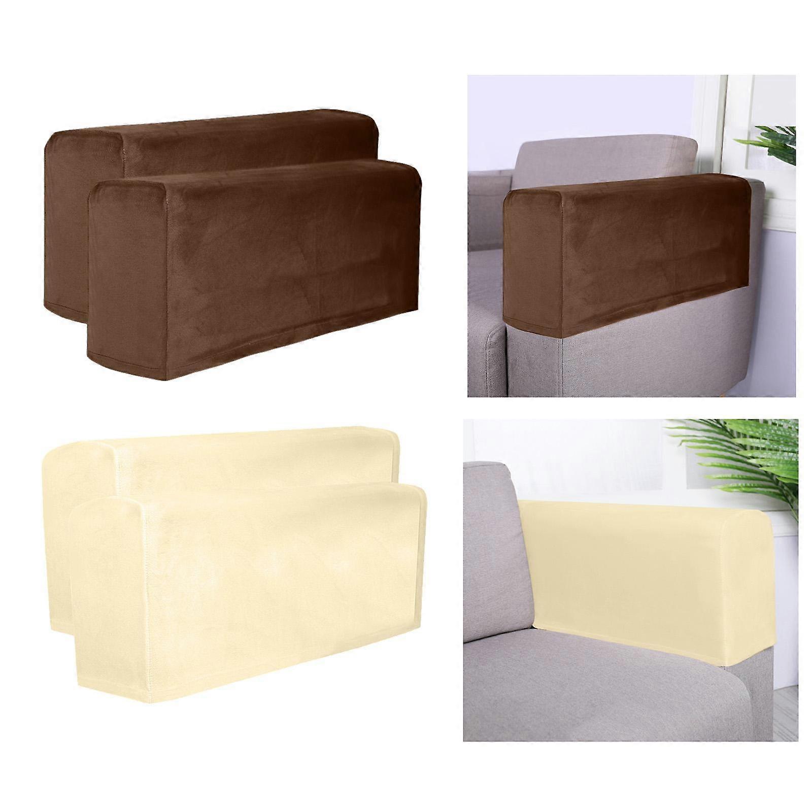 4 Pieces Sofa Armrest Cover Thickened Stretch Sofa Arm