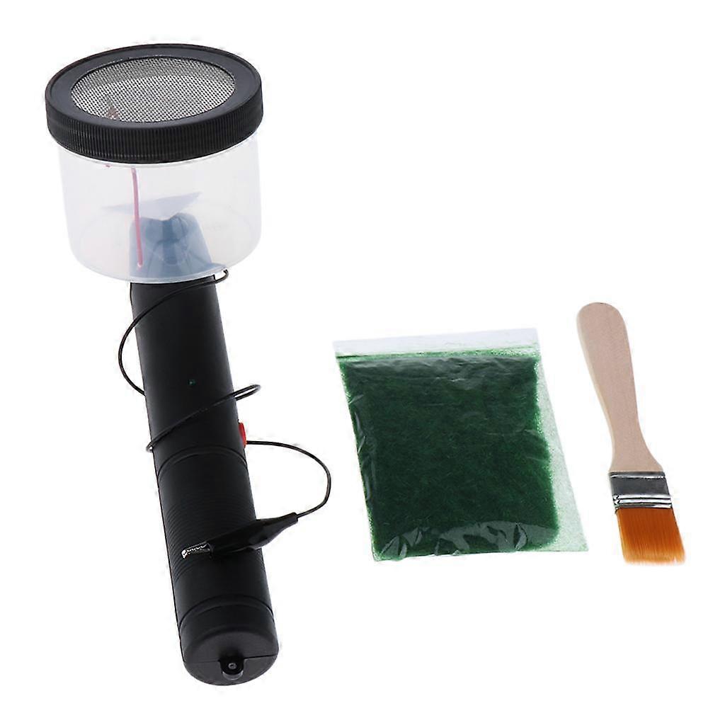 Handheld Portable Static Grass Flocking Machine, Flocking Applicator for Scenic Modelling Scale Train Wargames Model Scenery