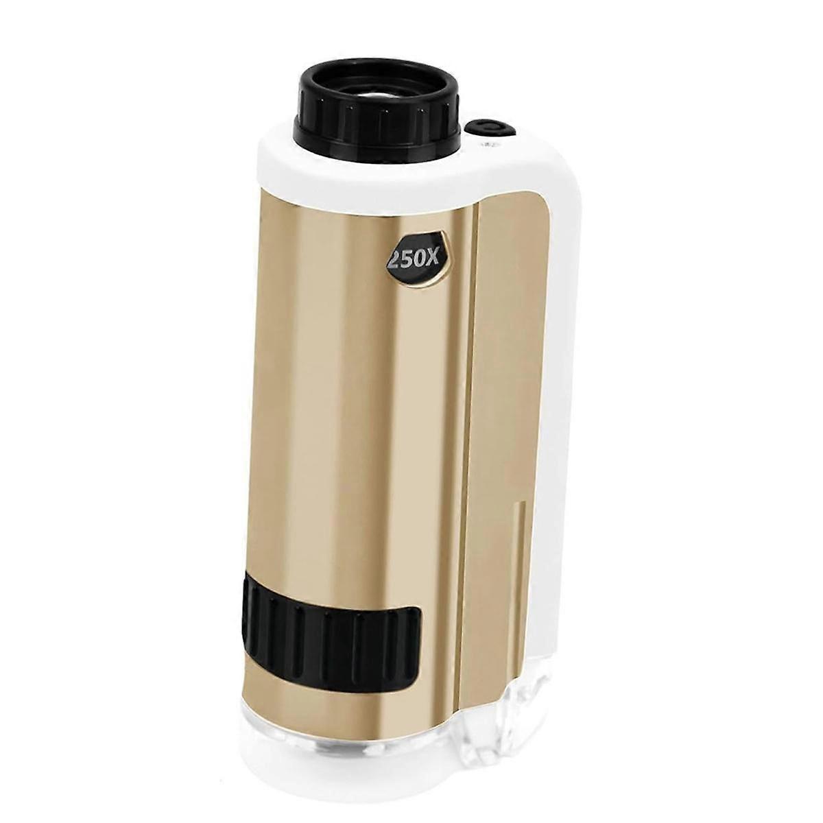 Mini Microscope for Kids, 100x-250x Zoom Pocket Microscope,STEM Science Handheld Miniscope Birthday