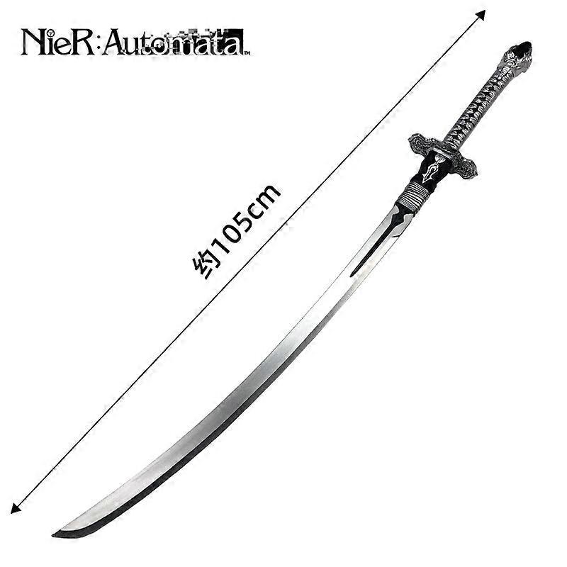 NieR:Automata Sword 1:1 YoRHa No. 2 Type B Sword Cosplay Black Contract Safety PU Model Weapon Sword Big 105cm
