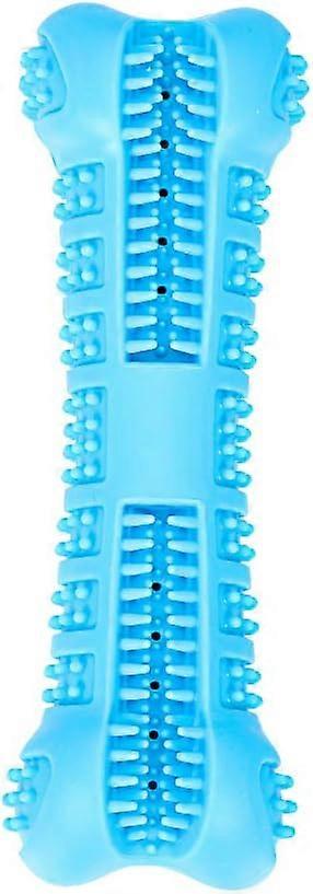 Dog Chew Toy - Bone Shaped Toothbrush - Dog Cleaning Tool - Large - Blue