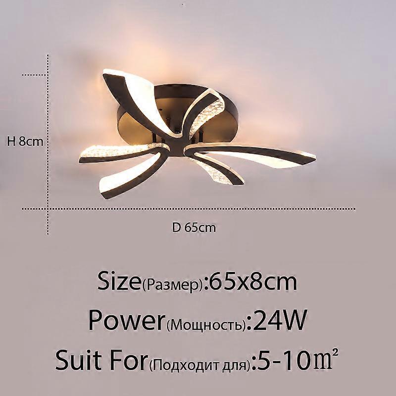 アクリル新しいモダンなLEDシーリングライトリビングダイニングルームキッチン寝室の屋内ランプ照明器具リモートAC 90-260V