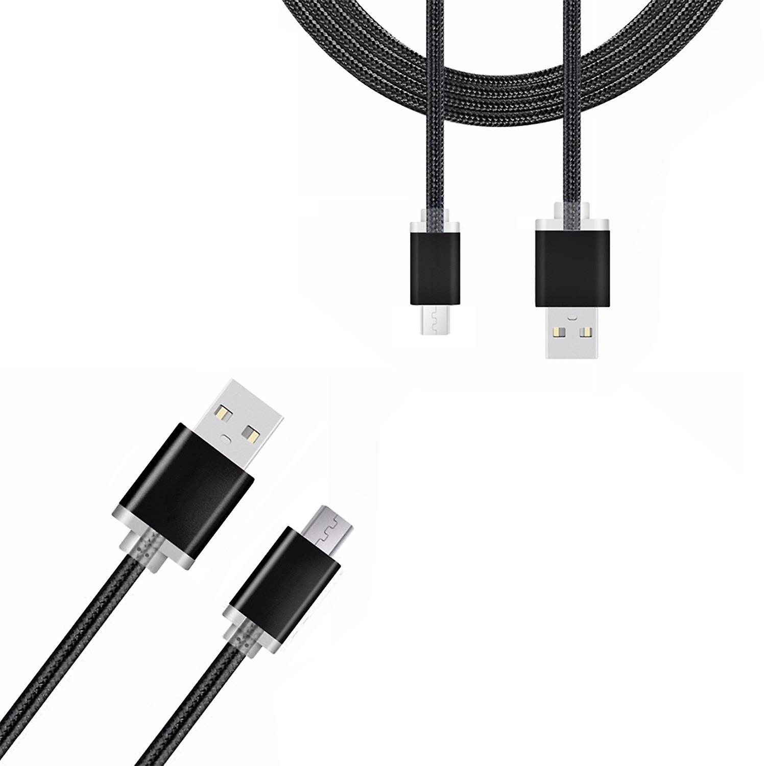 FX Factory Micro USB 2.0 Data Cable for Sync & Charge Android Devices 1M, Black