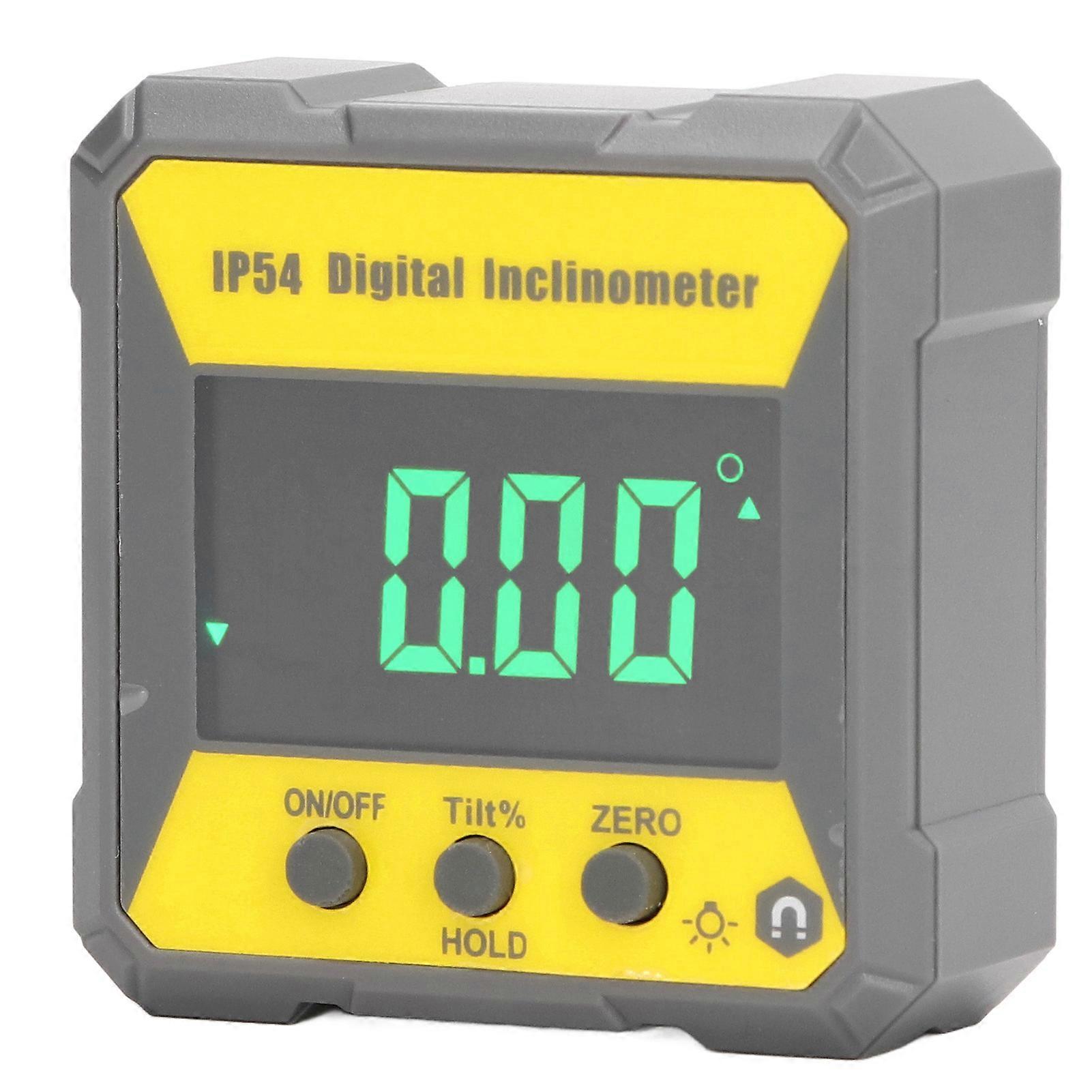 High Precision Digital Angle Finder - IP54 Electronic Inclinometer with Magnetic Base