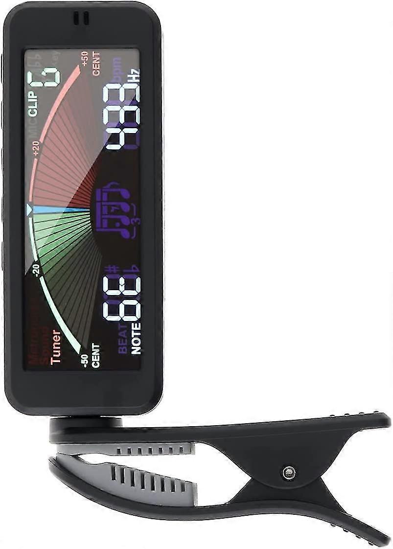 3 In 1 Guitar Tuner Large Lcd Screen Metronome With Clip
