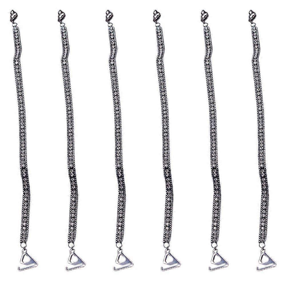 Women's Replacement Bra Strap Rhinestone Invisible Elastic Adjustable Removable Shoulder Straps Tops Dress Decoration