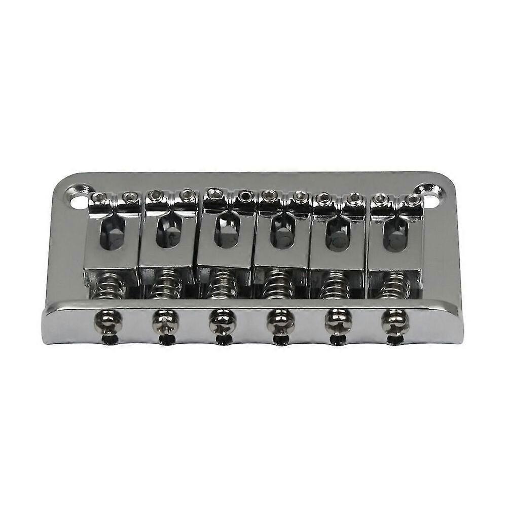 Adjustable Saddle Metal Fixed Guitar Bridge For 6-String Electric Guitar