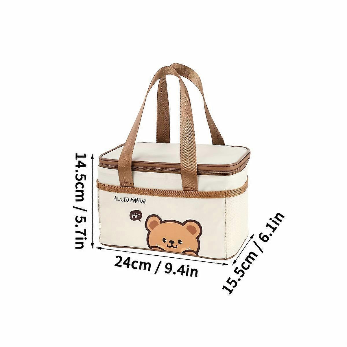 1pc Large-capacity Portable Lunch Box Insulation Bag, Portable Dustproof & Waterproof Lunch Bag, Suitable For Students Adults