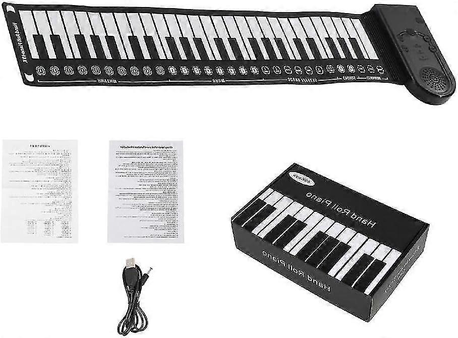 49 Key Roll Up Piano Multifunctional Portable Electronic Music Instrument for Beginner Kids and Adults Foldable Ideal for Students and Teachers