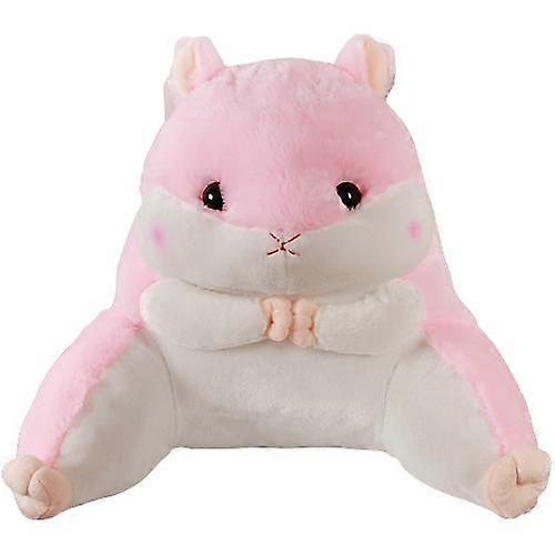 Cute Cartoon Hamster Shape Plush Waist Pillow, Waist Pillow Bed Pillow Reading Pillow